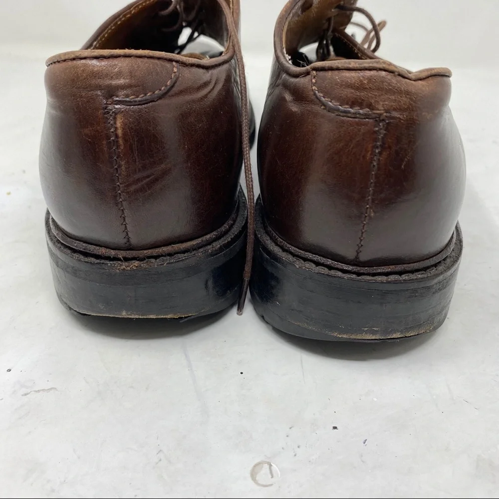Frye men brown leather Oxford shoes 8 BS3